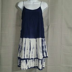 Blue + Tie dye sun dress